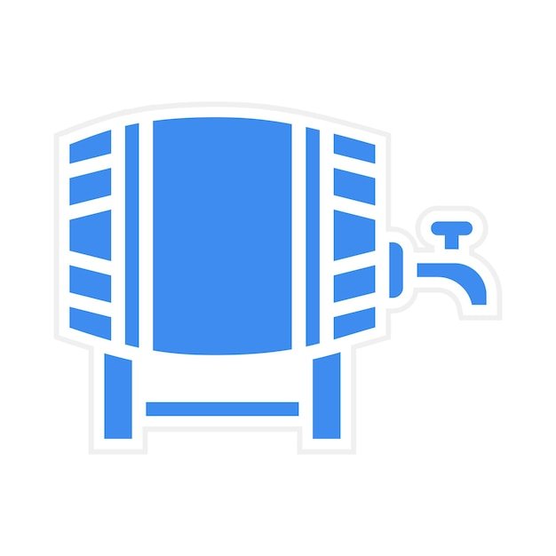 Barrel with Tap icon vector image Can be used for Oktoberfest