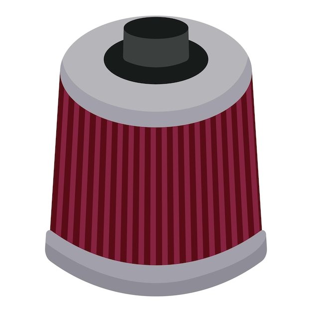 Car filter icon cartoon vector Auto spare Service tuning