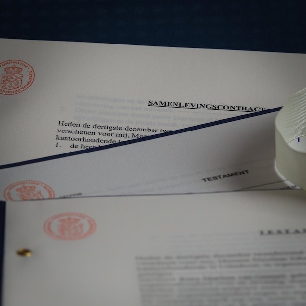 Close-up of paper on table