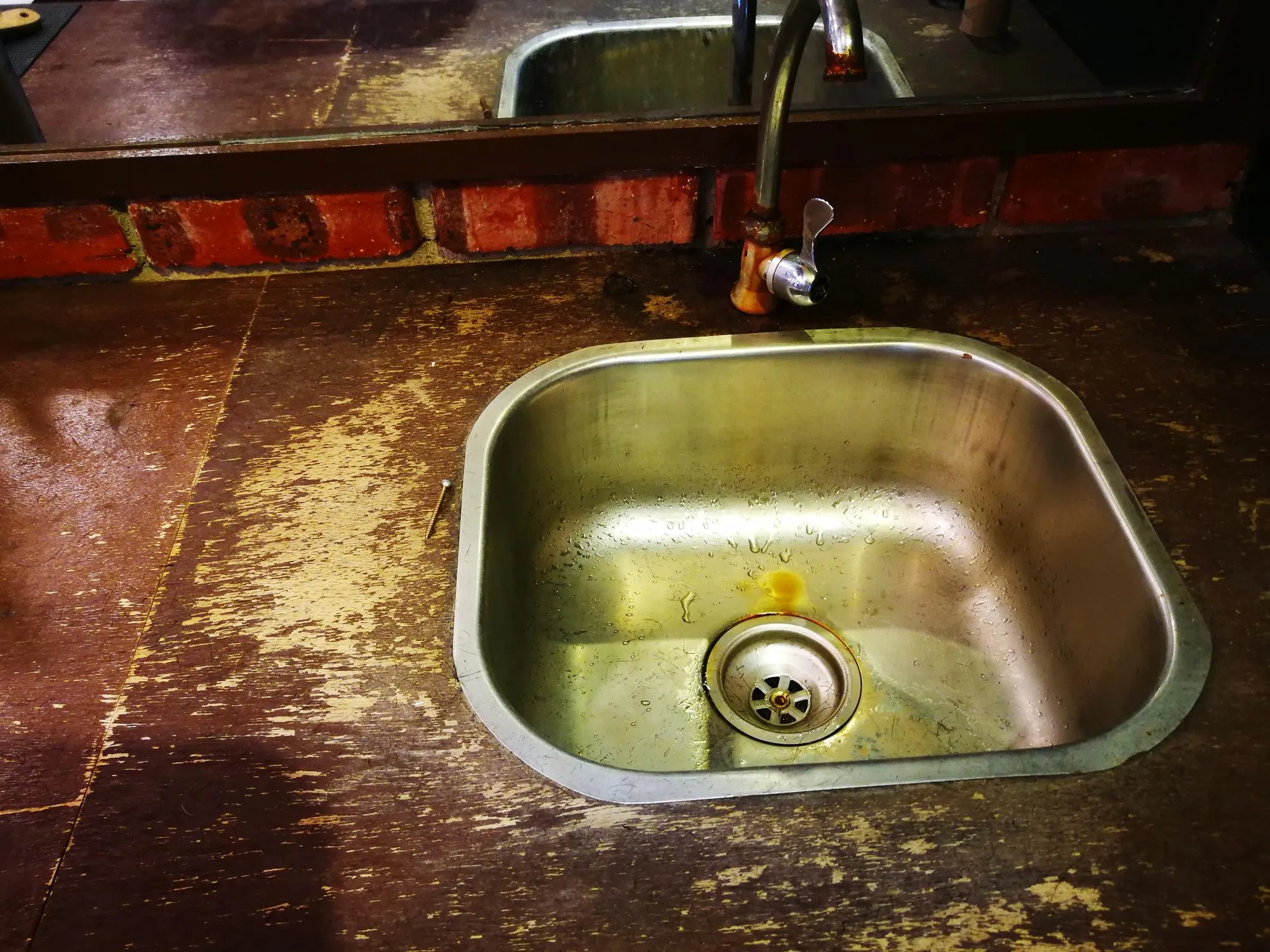 Close-up of water faucet