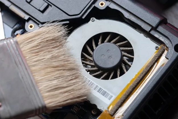 cpu cooler system with dust and web. electronics maintenance at service. 