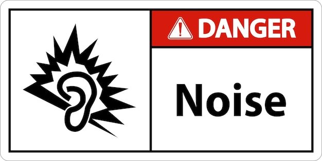 Danger Noise Symbol Sign On White Background
