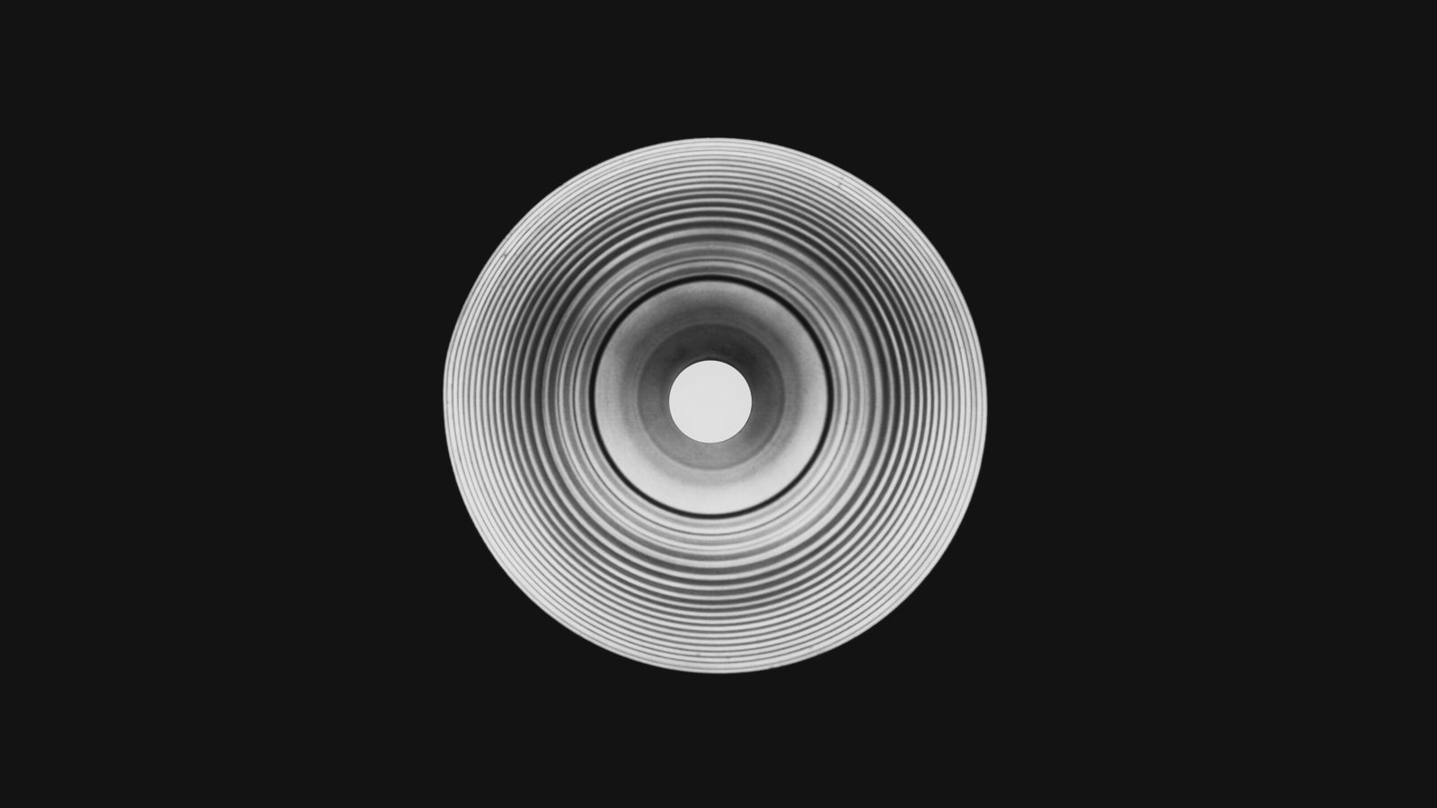 Concentric circles on a dark background