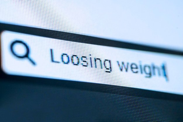 Loosing Weight text on the browser tab