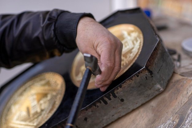 Uzbek ceramic souvenirs in bukhara