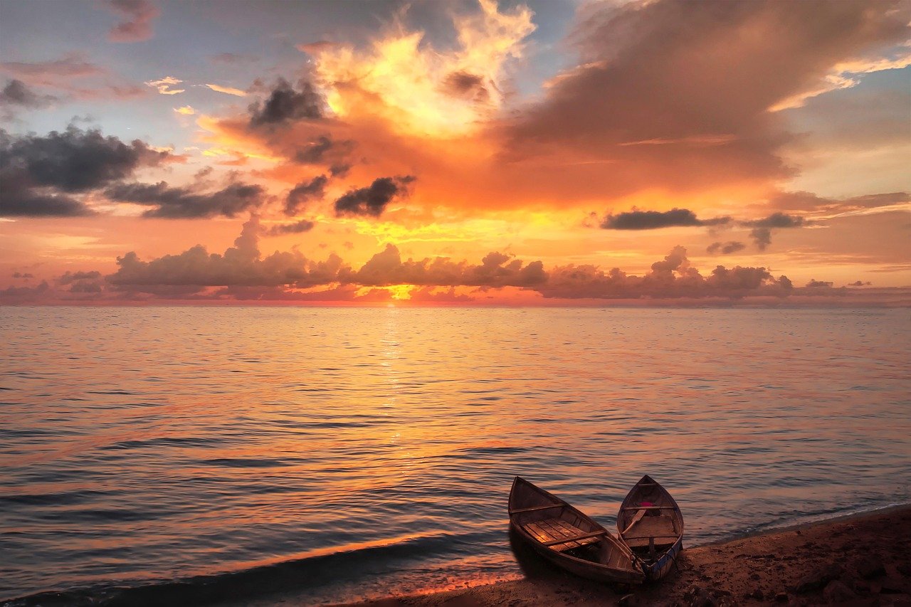lake, sunset, boats, landscape, clouds, sundown, twilight, dusk, nature, lake, sunset, sunset, sunset, sunset, sunset