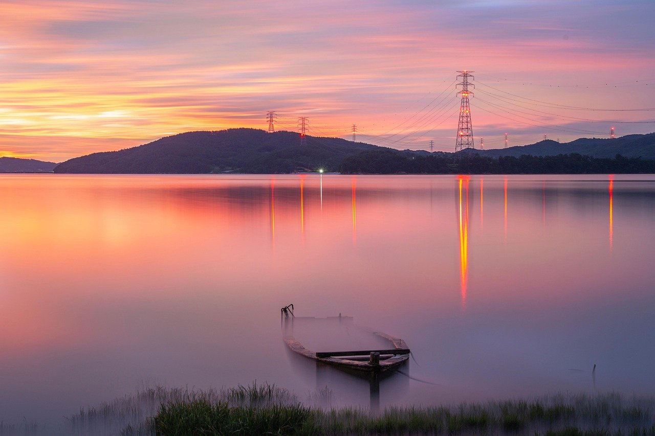 dawn, ocean, nature, sky, sunrise, sunset, landscape, early morning