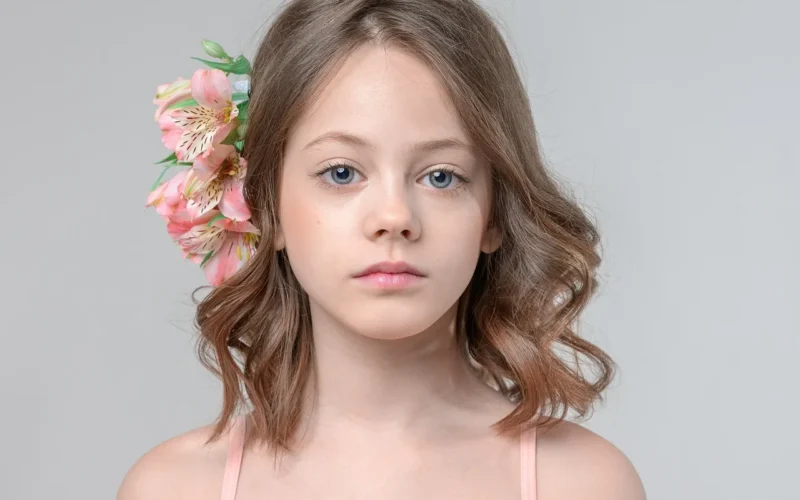 portrait, child portrait, natura, piękno, dziewczynka, tapeta kwiatowa, piękne kwiaty, fotografia dziecięca, kwiat tło, flowers