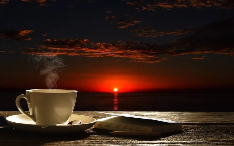 niebo, kawa, cup, wschód słońca, natura, morning, świńska skóra, zachód słońca, water, naturalnie, feeash, travel, fine art, wezwanie, ocean, kawiarnia, dark, zrelaksować się