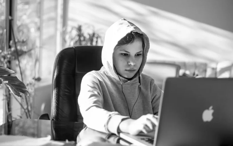 student, szkoła, online, edukacja, e-learning, covid, blokada, zostać w domu
