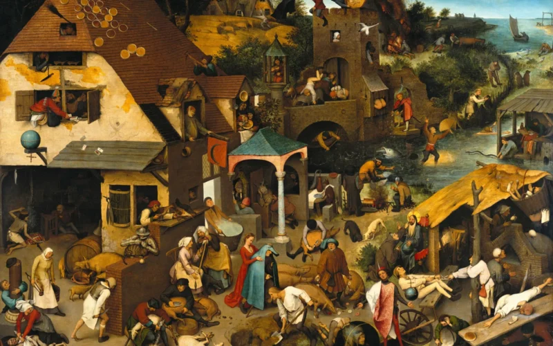 File:Pieter Brueghel the Elder - The Dutch Proverbs - Google Art Project.jpg