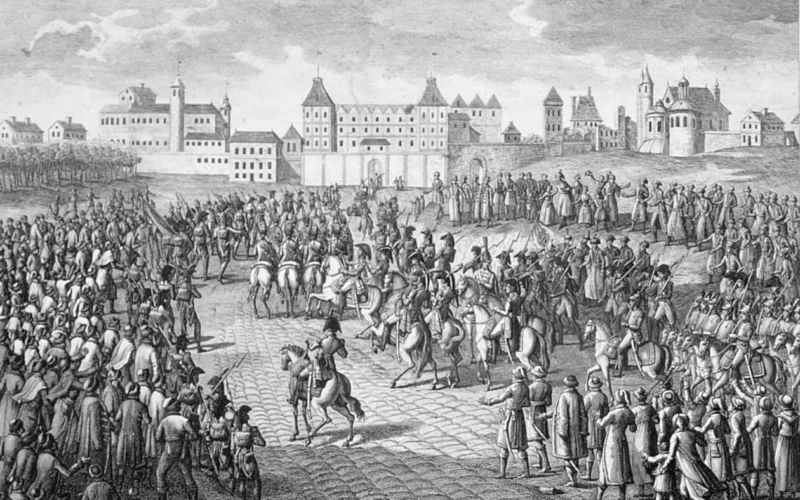 French troops under Joachim Murat enter Warsaw on 28 Novmber 1806
