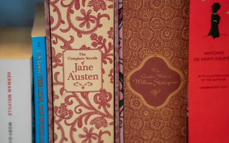 A selection of classic novels by Jane Austen, William Shakespeare, and more.
